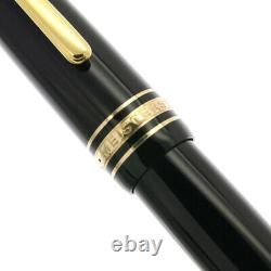 Montblanc Meisterstuck # 147 Traveler Black NIB 14K gold F Fountain pen
