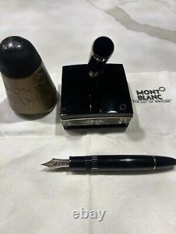 Montblanc Meisterstuck 149 14cpen Black & Gold Fountain Pen Holder Desk Set