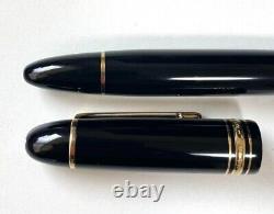 Montblanc Meisterstuck 149 70'S Vintage Fountain Pen 14C Nib Black Gold Japan