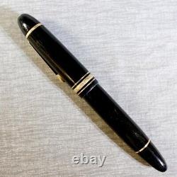 Montblanc Meisterstuck 149 Black & Gold 14C Fountain Pen M Nib USED