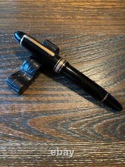 Montblanc Meisterstuck 149 Black & Gold 14C Fountain Pen USED from japan