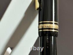 Montblanc Meisterstuck 149 Black & Gold 14K 585 Fountain Pen F Nib USED