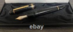 Montblanc Meisterstuck 149 Black & Gold 14K Fountain Pen M Nib 1980s USED