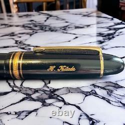 Montblanc Meisterstuck 149 Black & Gold 18K 750 Fountain Pen M Nib With Box Mint