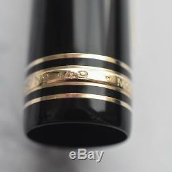 Montblanc Meisterstuck 149 Black & Gold Diplomat Fountain Pen 14k F Nib