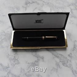 Montblanc Meisterstuck 149 Black & Gold Diplomat Fountain Pen 14k F Nib