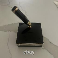 Montblanc Meisterstuck 149 Black & Gold Fountain Pen Holder Desk Set Stand