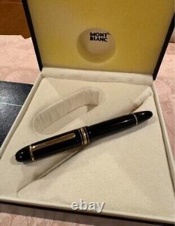 Montblanc Meisterstuck 149 Black & Gold Fountain Pen Ink Set Boxed