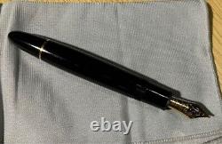 Montblanc Meisterstuck 149 Boxed Black & Gold 18K Fountain Pen B Nib Ink Set