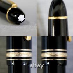 Montblanc Meisterstuck 149 Fountain Pen 14C Nib Ef Color Black Cap Type New