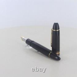 Montblanc Meisterstuck 149 Fountain Pen 18K Nib Black Pre-owned FS JAPAN