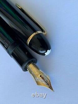Montblanc Meisterstuck 149 Fountain Pen Gold Nib 18k 750 Size F Made In Germany