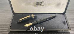 Montblanc Meisterstuck 149 Fountain Pen Nib 18C M Tri-Color Vintage Rare Model