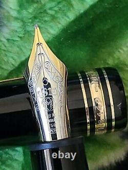 Montblanc Meisterstuck 149 Gold 18K Nib M Fountain Pen Nice Condition