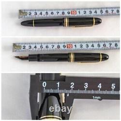 Montblanc Meisterstuck 14C 585 Fountain Pen Black & Gold M Nib USED