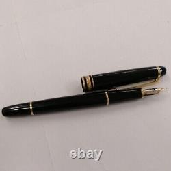 Montblanc Meisterstuck 14K Fountain Pen 4810 Black & Gold 585 USED