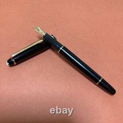 Montblanc Meisterstuck 14k 585 Black Gold Fountain Pen 4810 USED