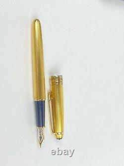 Montblanc Meisterstuck 14k Solitaire Gold Nib 4810 Barley Fountain Pen