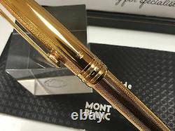 Montblanc Meisterstuck 163 Solitaire gold barley vermeil rollerball pen