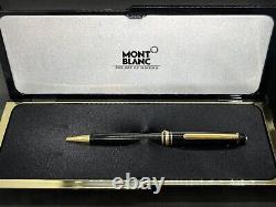 Montblanc Meisterstuck 164 Ballpoint Pen Black With Gold Trim EUC Ships Free