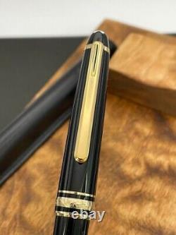 Montblanc Meisterstuck 164 Classic Twisted Ballpoint Pen Black & Gold Case Set
