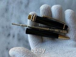 Montblanc Meisterstuck 164 Rollerball Pen Black Resin &gold Plated Made Germany