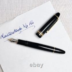 Montblanc Meisterstuck 4810 No. 146 Fountain Pen Tip 14K 585 Black Gold W Germany