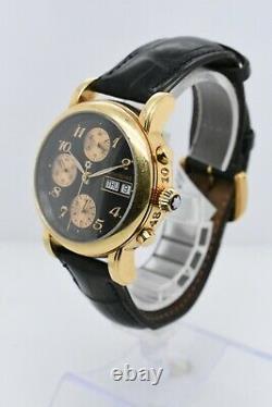 Montblanc Meisterstuck 7000 Yellow Gold Case Black Dial 38 MM