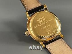 Montblanc Meisterstuck 7002 Quartz Men's Watch Gold withbox