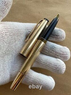 Montblanc Meisterstuck 84 Fountain Pen Rolled Gold Made In Germany