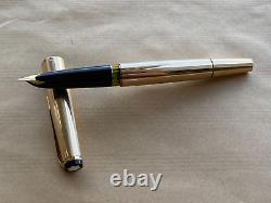 Montblanc Meisterstuck 84 Fountain Pen Rolled Gold Made In Germany