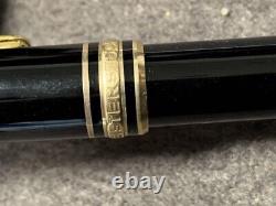 Montblanc Meisterstuck Black & Gold 14K Fountain Pen Boxed