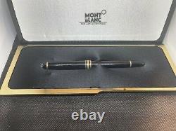 Montblanc Meisterstuck Black Pix Rollerball Pen Gold Trim 163 GERMANY box, case