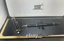 Montblanc Meisterstuck Black Pix Rollerball Pen Gold Trim 163 GERMANY box, case