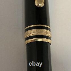 Montblanc Meisterstuck Black Rollerball Pen Gold Trim With Cap Personalized