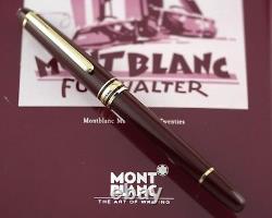 Montblanc Meisterstuck Bordeaux 144R Fountain Pen with Collectors Tin