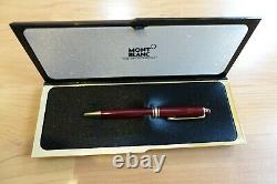 Montblanc Meisterstuck Burgundy Red Classic Rollerball Pen With Box