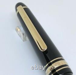 Montblanc Meisterstuck Chopin 145 Gold Plated Fountain Pen 14K Gold Nib / NEW