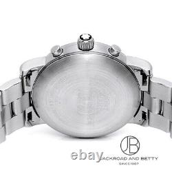 Montblanc Meisterstuck Chronograph 7038 Ladies Watch Black Dial Quartz Size 36mm
