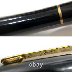 Montblanc Meisterstuck Classic Fountain Pen Nib K14 Medium Black Gold