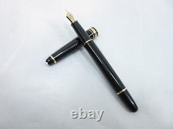Montblanc Meisterstuck Classic Fountain Pen Vintage Nib F 14K 585 6 Inch Used