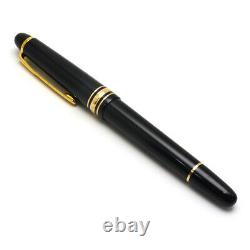 Montblanc Meisterstuck Classic fountain pen with K14 M nib black gold