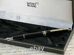 Montblanc Meisterstuck Classique 144 Fountain Pen Nib Gold 14kt Two Tone + Box