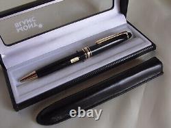 Montblanc Meisterstuck Classique 164 Ballpoint Pen + Leather Pen Pouch