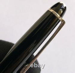Montblanc Meisterstuck Classique 164 Platinum Plated Ballpoint Pen 333 Gold Clip