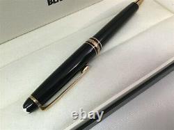 Montblanc Meisterstuck Classique Ballpoint Pen Black with Gold Trim 164 10883 New