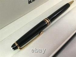 Montblanc Meisterstuck Classique Ballpoint Pen Black with Gold Trim 164 10883 New