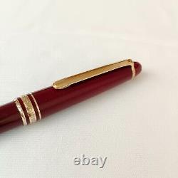 Montblanc Meisterstuck Classique Ballpoint Pen with Gold Trim-Burgundy