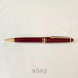 Montblanc Meisterstuck Classique Ballpoint Pen with Gold Trim-Burgundy