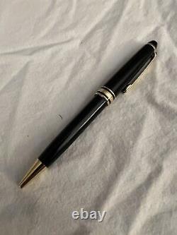Montblanc Meisterstuck Classique Classic Black Gold Trim Ballpoint Pen 164 10883